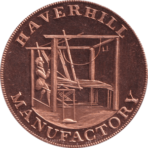 1774 HALF PENNY TOKEN HAVERHILL - HALFPENNY TOKEN - Cambridgeshire Coins