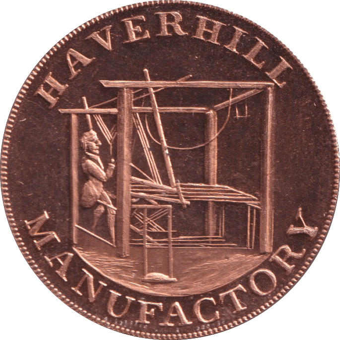 1774 HALF PENNY TOKEN HAVERHILL - HALFPENNY TOKEN - Cambridgeshire Coins