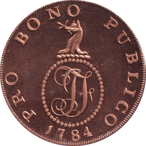1774 HALF PENNY TOKEN HAVERHILL - HALFPENNY TOKEN - Cambridgeshire Coins