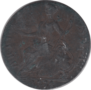 1774 HALFPENNY (GVF) - HALFPENNY - Cambridgeshire Coins