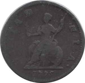 1775 FARTHING ( FINE ) - Farthing - Cambridgeshire Coins