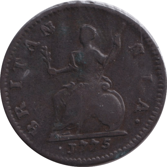 1775 FARTHING ( VF ) - FARTHING - Cambridgeshire Coins