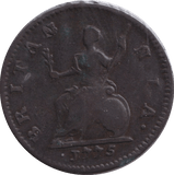 1775 FARTHING ( VF ) - FARTHING - Cambridgeshire Coins