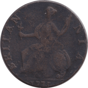 1775 HALFPENNY ( FINE ) - HALFPENNY - Cambridgeshire Coins