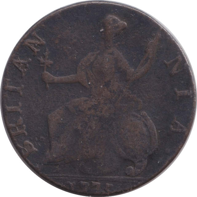 1775 HALFPENNY ( FINE ) - HALFPENNY - Cambridgeshire Coins