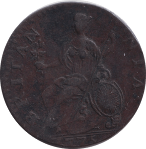 1775 HALFPENNY ( GVF ) - HALFPENNY - Cambridgeshire Coins