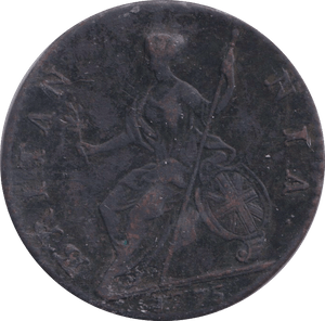 1775 HALFPENNY ( VF ) - HALFPENNY - Cambridgeshire Coins