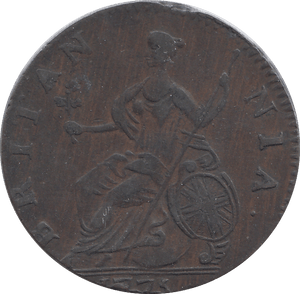 1775 HALFPENNY ( VF ) - HALFPENNY - Cambridgeshire Coins