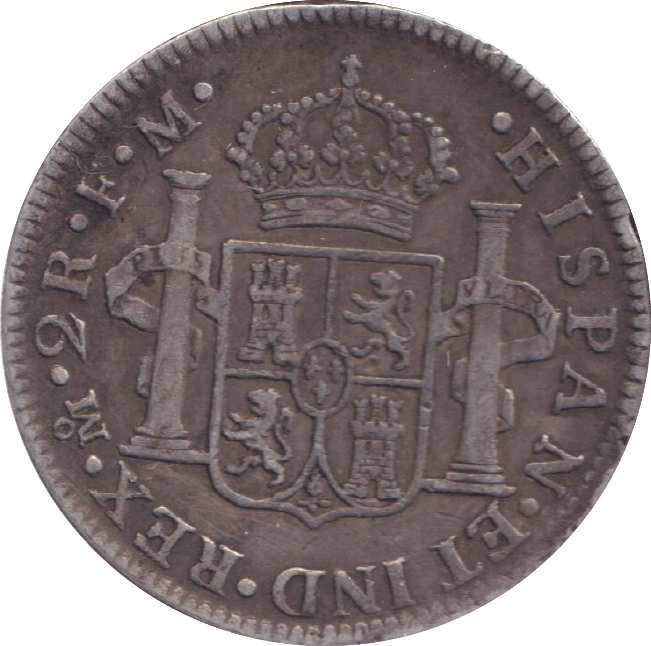 1776 SILVER 2 REALES MEXICO SPANISH COLONY - SILVER WORLD COINS - Cambridgeshire Coins