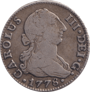 1778 SPAIN 2 REALES - WORLD COINS - Cambridgeshire Coins