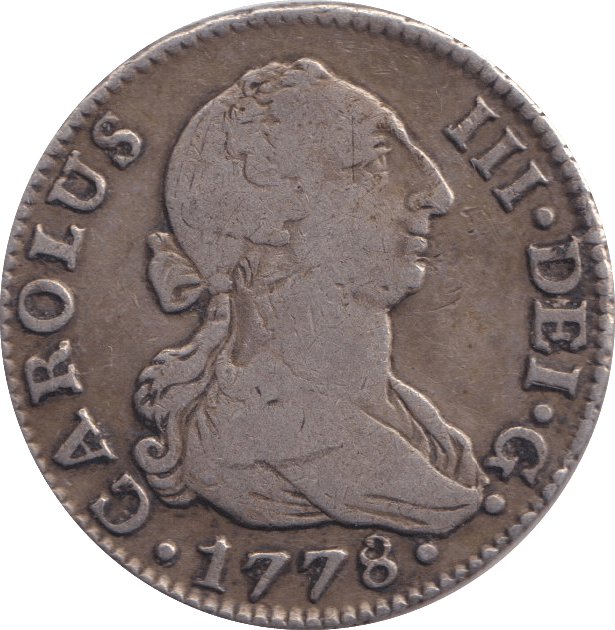 1778 SPAIN 2 REALES - WORLD COINS - Cambridgeshire Coins