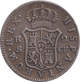 1778 SPAIN 2 REALES - WORLD COINS - Cambridgeshire Coins
