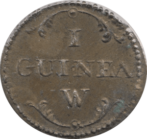1780 BRITISH GOLD GUINEA SCALE WEIGHT - COUNTER WEIGHTS - Cambridgeshire Coins