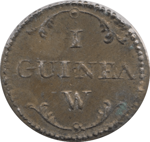 1780 BRITISH GOLD GUINEA SCALE WEIGHT - COUNTER WEIGHTS - Cambridgeshire Coins