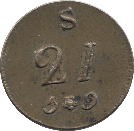1780 BRITISH GOLD GUINEA SCALE WEIGHT - COUNTER WEIGHTS - Cambridgeshire Coins