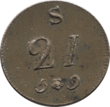 1780 BRITISH GOLD GUINEA SCALE WEIGHT - COUNTER WEIGHTS - Cambridgeshire Coins