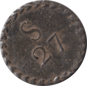 1780 PORTUGUESE MOIDORE COIN WEIGHT - COUNTER WEIGHTS - Cambridgeshire Coins