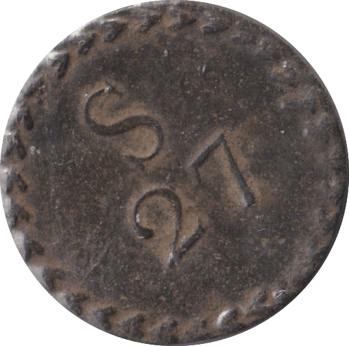 1780 PORTUGUESE MOIDORE COIN WEIGHT - COUNTER WEIGHTS - Cambridgeshire Coins