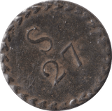 1780 PORTUGUESE MOIDORE COIN WEIGHT - COUNTER WEIGHTS - Cambridgeshire Coins