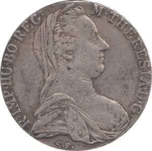 1780 SILVER MARIA THERESA TRADE THALER - SILVER WORLD COINS - Cambridgeshire Coins