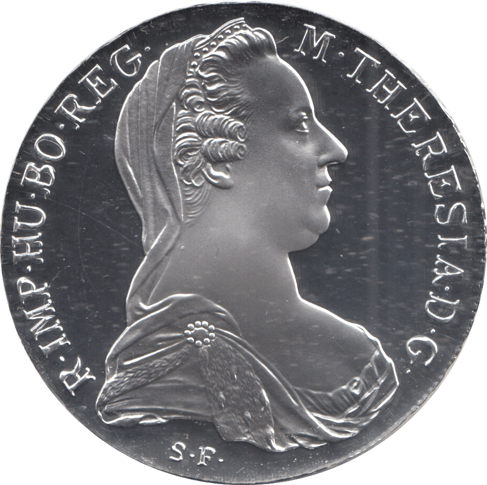 1780 SILVER PROOF MARIA THERESA TRADE THALER RESTRIKE - Silver Proof - Cambridgeshire Coins