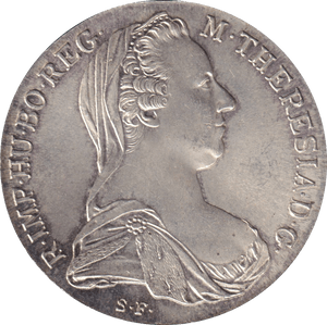 1780 SILVER THALER AUSTRIA - SILVER WORLD COINS - Cambridgeshire Coins