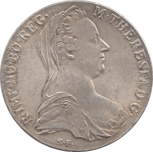 1780 SILVER THALER MARIA THERESA - SILVER WORLD COINS - Cambridgeshire Coins