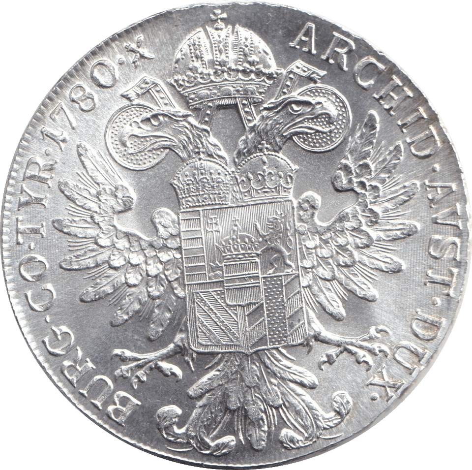 1780 SILVER THALER - SILVER WORLD COINS - Cambridgeshire Coins