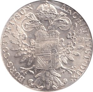 1780 SILVER THALES AUSTRIA - SILVER WORLD COINS - Cambridgeshire Coins
