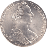1780 SILVER THALES AUSTRIA - SILVER WORLD COINS - Cambridgeshire Coins