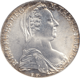 1780 SILVER THALIA AUSTRIA - SILVER WORLD COINS - Cambridgeshire Coins