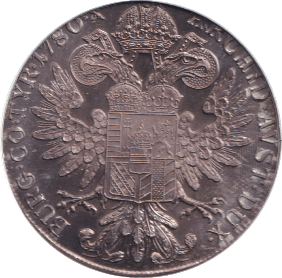 1780 SILVER THALIA AUSTRIA - SILVER WORLD COINS - Cambridgeshire Coins