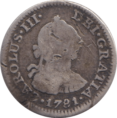 1781 SILVER ONE REALES MEXICO SPANISH COLONY - SILVER WORLD COINS - Cambridgeshire Coins