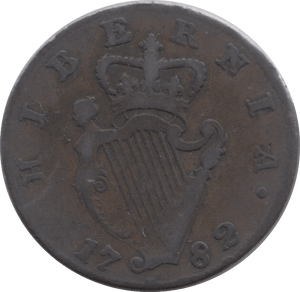 1782 IRELAND HALFPENNY - WORLD COINS - Cambridgeshire Coins