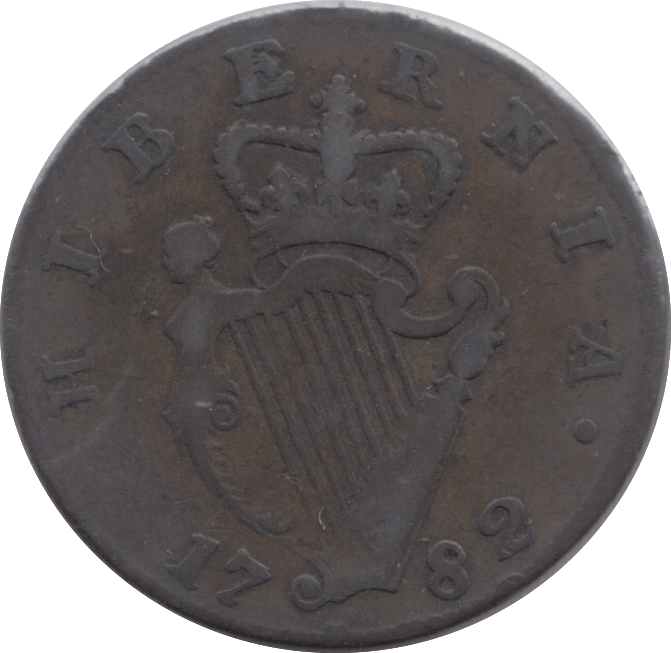 1782 IRELAND HALFPENNY - WORLD COINS - Cambridgeshire Coins