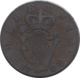 1782 IRELAND HALFPENNY - WORLD COINS - Cambridgeshire Coins