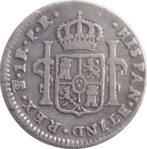 1782 SILVER 1 REALE MEXICO - SILVER WORLD COINS - Cambridgeshire Coins