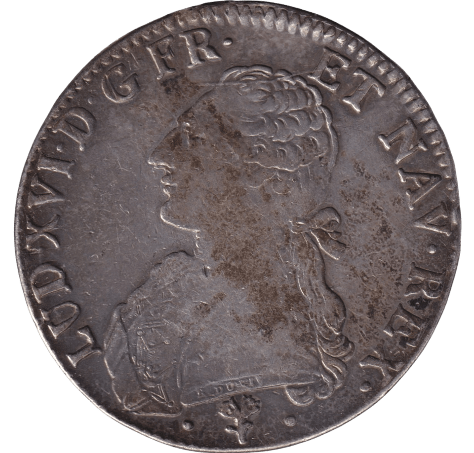 1784 SILVER 1 ECU FRANCE KING LOUIS XVI - SILVER WORLD COINS - Cambridgeshire Coins