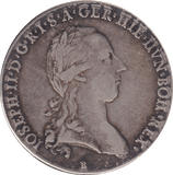 1784 SILVER ONE THALER AUSTRIA / NETHERLANDS - SILVER WORLD COINS - Cambridgeshire Coins