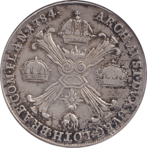 1784 SILVER ONE THALER AUSTRIA / NETHERLANDS - SILVER WORLD COINS - Cambridgeshire Coins