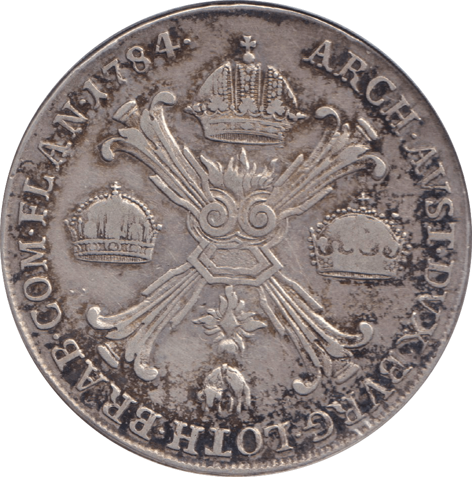 1784 SILVER ONE THALER AUSTRIA / NETHERLANDS - SILVER WORLD COINS - Cambridgeshire Coins