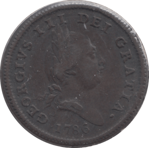 1786 1/2 PENNY ISLE OF MAN - WORLD COINS - Cambridgeshire Coins