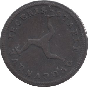 1786 1/2 PENNY ISLE OF MAN - WORLD COINS - Cambridgeshire Coins