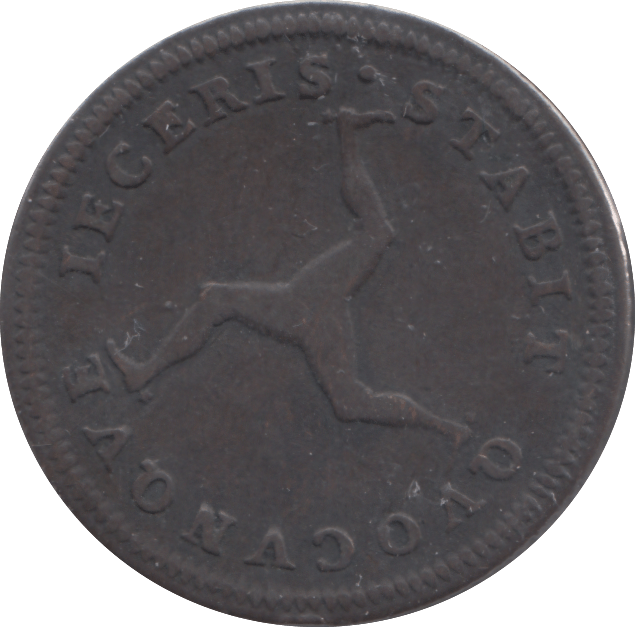 1786 1/2 PENNY ISLE OF MAN - WORLD COINS - Cambridgeshire Coins