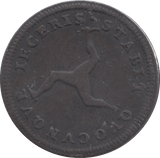 1786 1/2 PENNY ISLE OF MAN - WORLD COINS - Cambridgeshire Coins