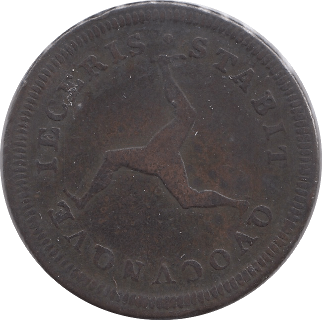 1786 HALFPENNY ISLE OF MAN - WORLD COINS - Cambridgeshire Coins