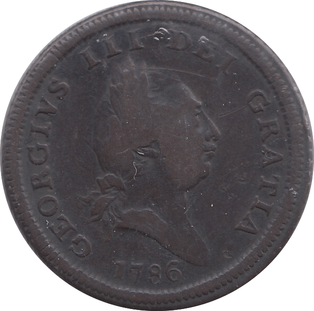 1786 HALFPENNY ISLE OF MAN - WORLD COINS - Cambridgeshire Coins