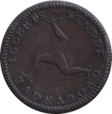 1786 PENNY ISLE OF MAN - WORLD COINS - Cambridgeshire Coins