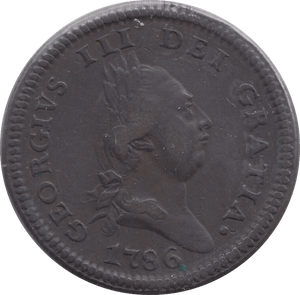 1786 PENNY ISLE OF MAN - WORLD COINS - Cambridgeshire Coins