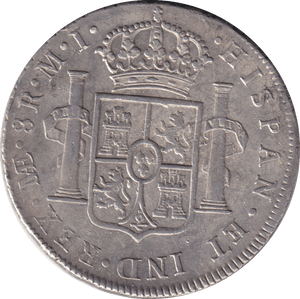 1786 SILVER 8 REALES MEXICO SPANISH COLONY - SILVER WORLD COINS - Cambridgeshire Coins
